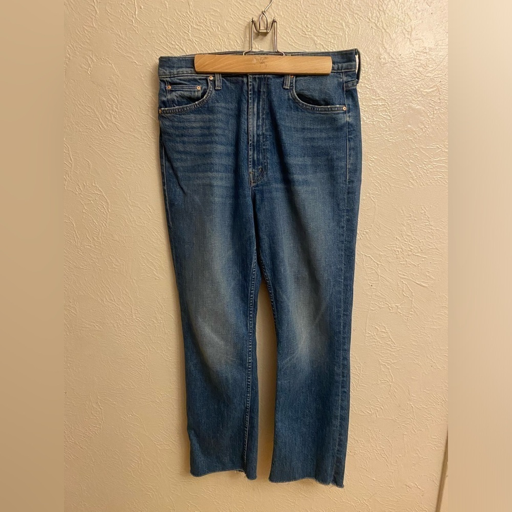Mother high waisted rider skims cowboy don’t cry jeans